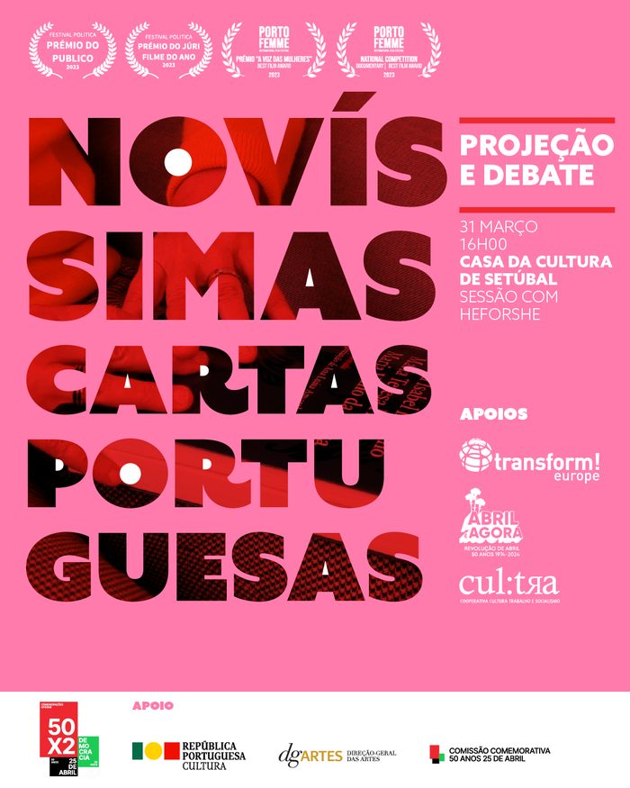 Cartaz da sessão: Casa da Cultura de Setúbal, 31 mar.