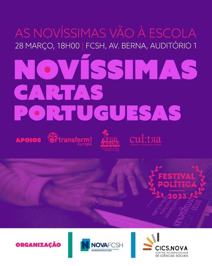 Cartaz da sessão: FCSH, Av. de Berna, 28 mar.