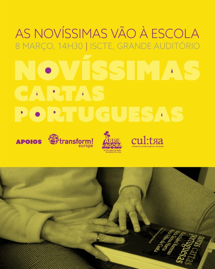 Cartaz da sessão: ISCTE, Grande Auditório, 8 mar.