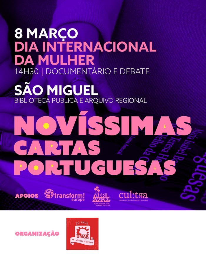 Cartaz da sessão: Biblioteca Pública e Arquivo Regional, São Miguel, 8 mar.